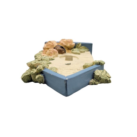 Vicki Lane Light Switch Cover Bluebird Roses Ivy Birdhouse Ceramic Composite - Picture 5 of 8